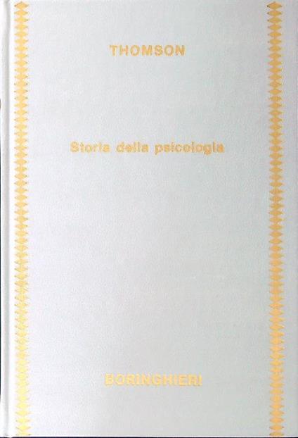 Storia della psicologia - Robert Thomson - copertina