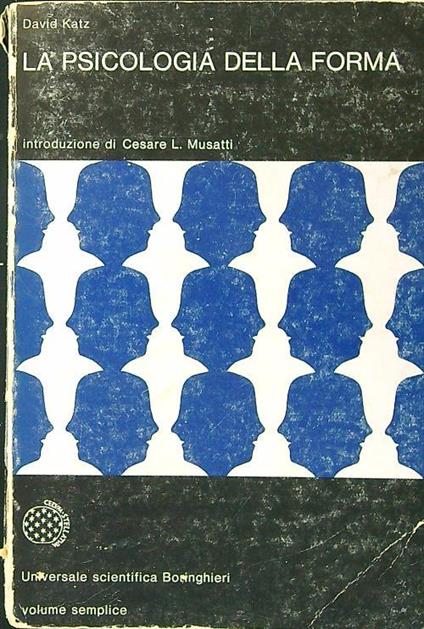 La psicologia della forma - D. Katz - copertina