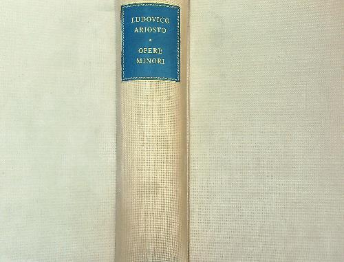 Opere minori - Ludovico Ariosto - copertina