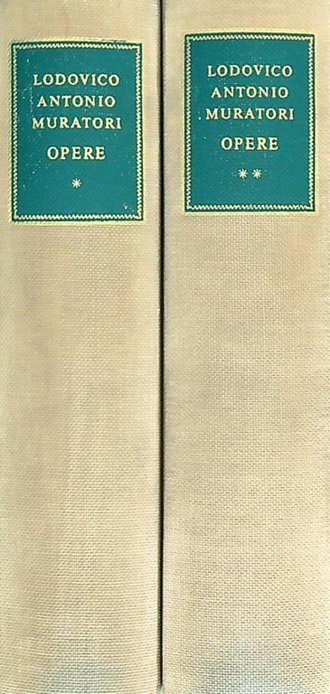 Opere. 2vv - Lodovico Antonio Muratori - copertina