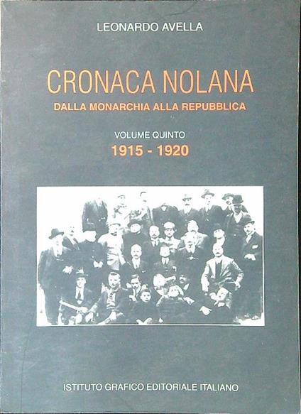 Cronaca nolana vol. 5 - Leonardo Avella - copertina