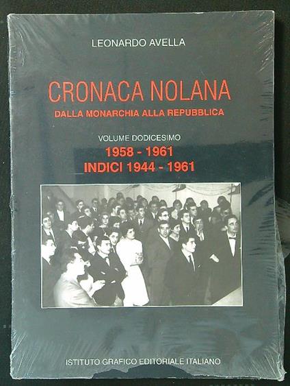 Cronaca nolana vol. 12 - Leonardo Avella - copertina