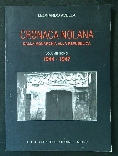 Cronaca nolana vol. 9 - Leonardo Avella - copertina