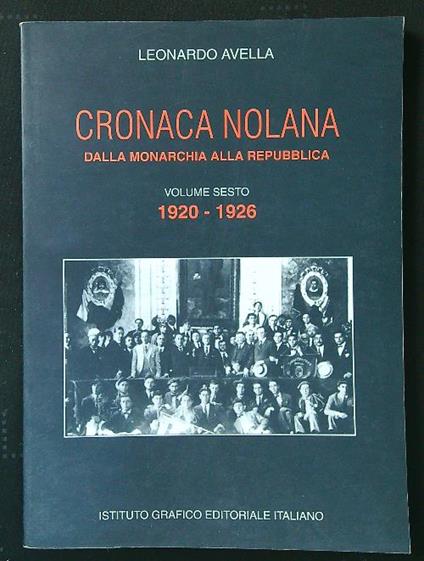 Cronaca nolana vol. 6 - Leonardo Avella - copertina