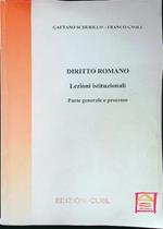 Diritto romano - Lezioni istituzionali