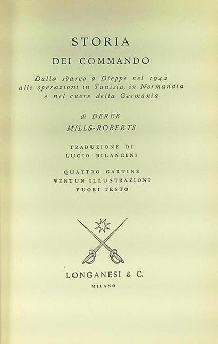 Storia dei commando - Derek Mills-Roberts - copertina