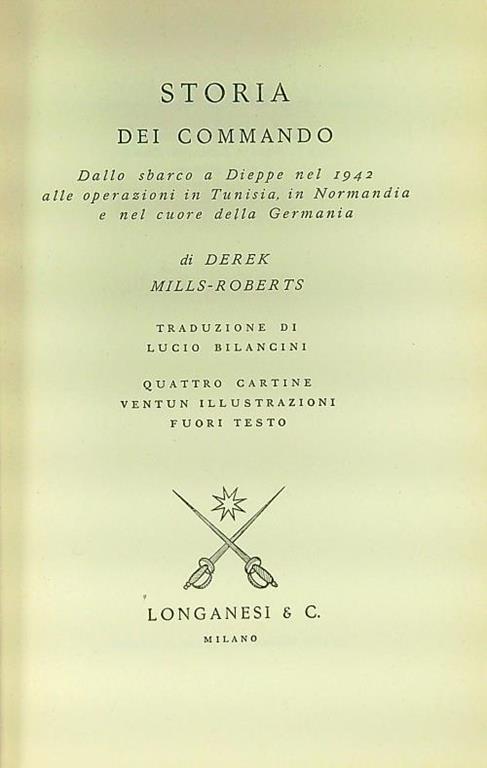 Storia dei commando - Derek Mills-Roberts - copertina