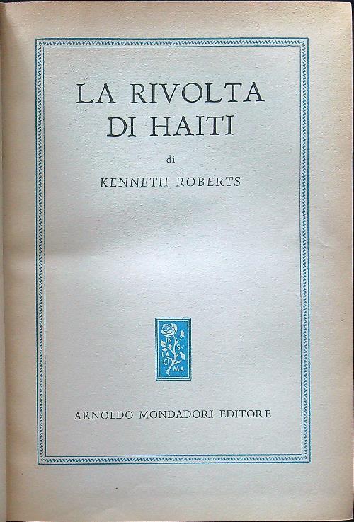 La rivolta di Haiti - Kenneth Roberts - copertina