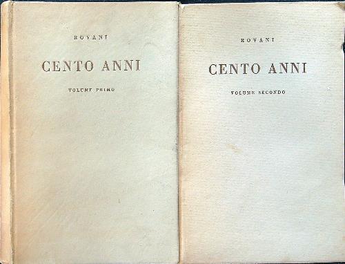 Cento anni - Giuseppe Rovani - copertina