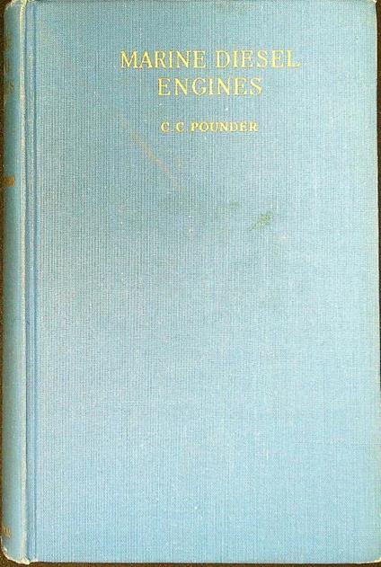Marine diesel engines - C.C. Pounder - copertina