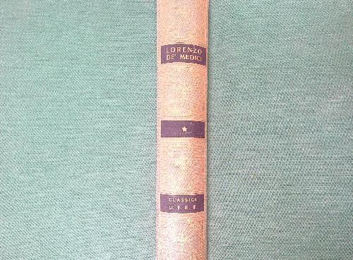 scritti scelti - Lorenzo de' Medici - copertina