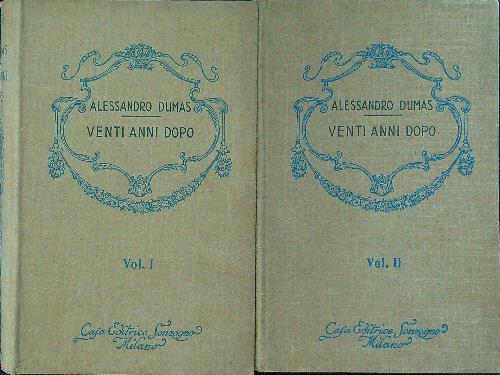 Venti anni dopo 2vv - Alexadre Dumas - copertina