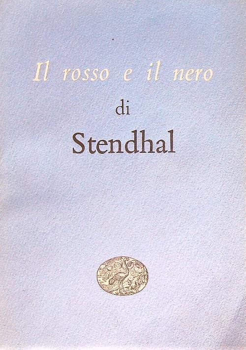 Il rosso e il nero - Stendhal - copertina