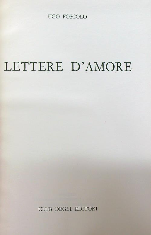 Lettere d'amore
