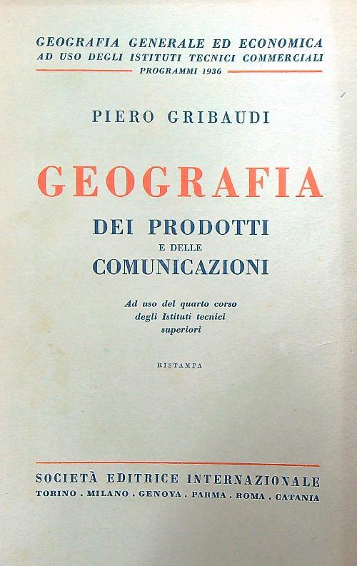 Geografia dei prodotti e delle comunicazioni