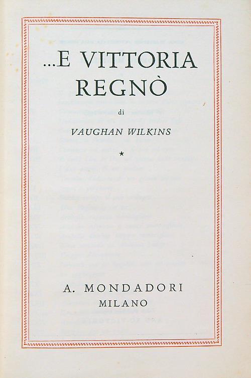 ....e Vittoria regno'