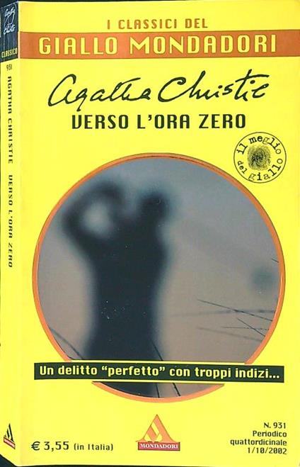 Verso l'ora zero - Agatha Christie - copertina