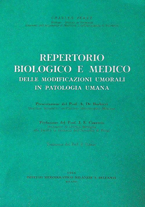 Repertorio biologico e medico - copertina
