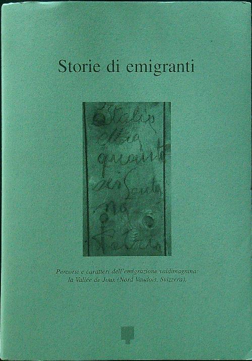 Storie di emigranti - copertina