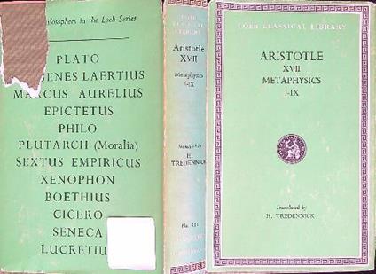 Aristotle XVII Metaphysics I-IV - Aristotele - copertina