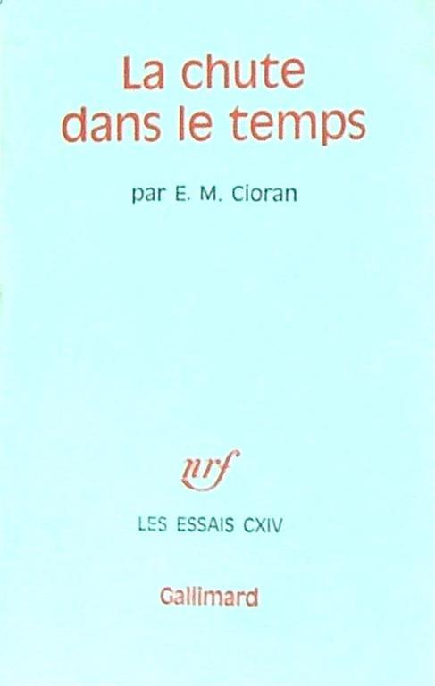 La chute dans le temps - copertina