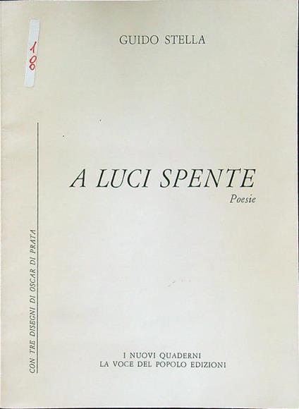 A luci spente - copertina