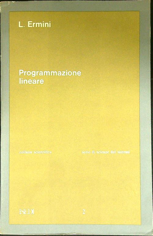 Programmazione lineare