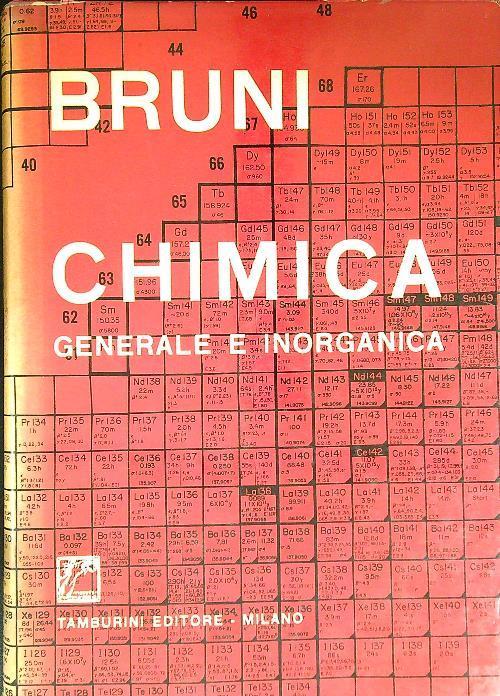 Chimica generale e inorganica - Giuseppe Bruni - copertina