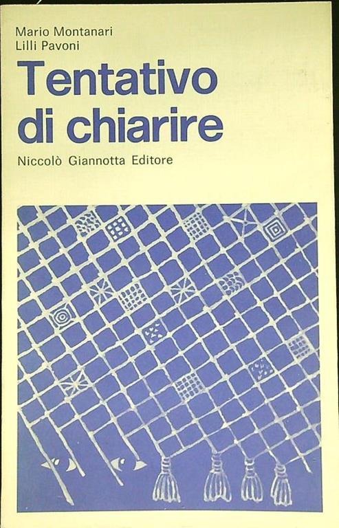 Tentativo di chiarire - Mario Montanari - copertina