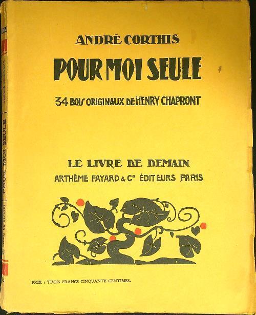 Pour moi seule - copertina