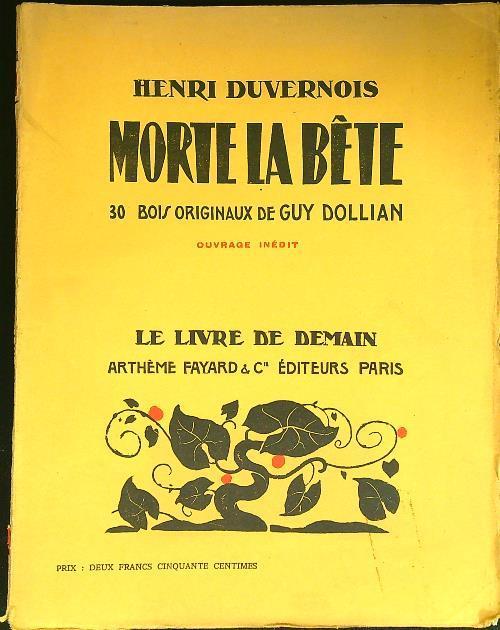 Morte la bete - copertina