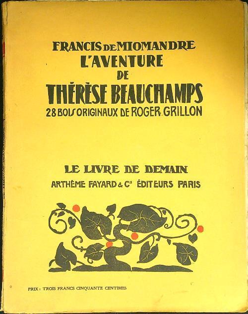 L' aventure de Therese Beauchamps - copertina