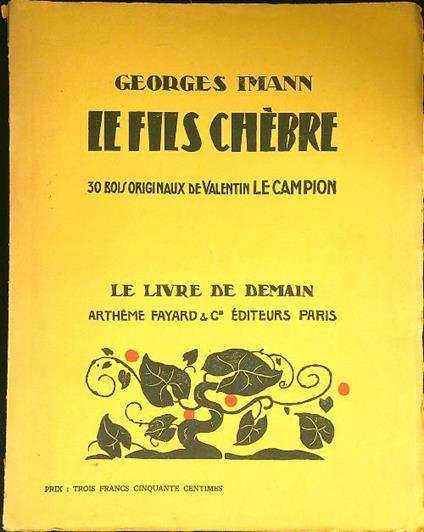 Le fils chebre - George Mann - copertina