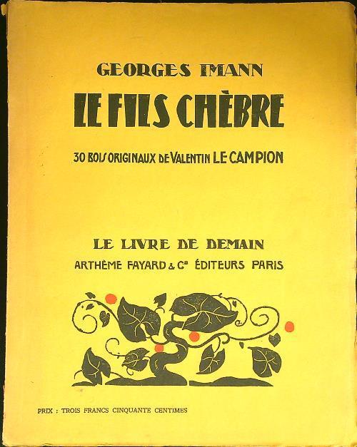 Le fils chebre - George Mann - copertina