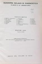 Quaderni Sclavo di diagnostica 1974