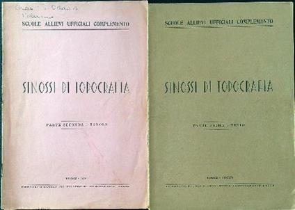 Sinossi di topografia 2vv Testo-Tavole - copertina