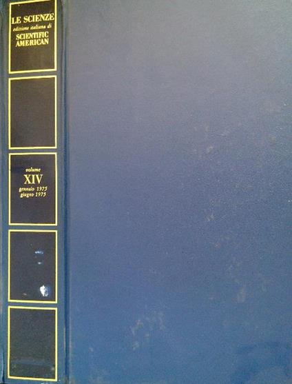 Le Scienze. Edizione italiana di Scientific American XIV Gennaio/Giugno 1975 - copertina