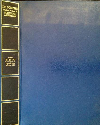 Le Scienze. Edizione italiana di Scientific American XXIV Gennaio/Giugno 1980 - copertina