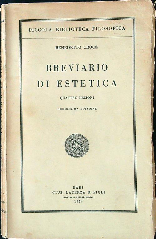Breviario di estetica - quattro lezioni