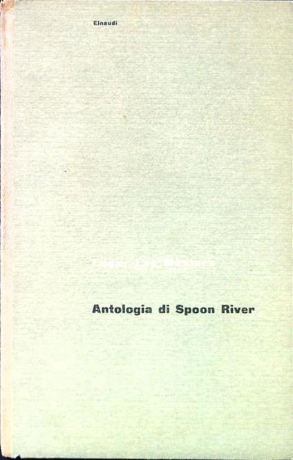 Antologia di Spoon River - Edgar Lee Masters - copertina