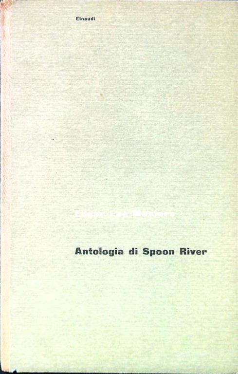 Antologia di Spoon River - Edgar Lee Masters - copertina
