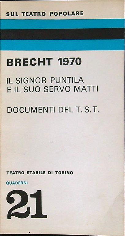 Brecht 1970 - copertina