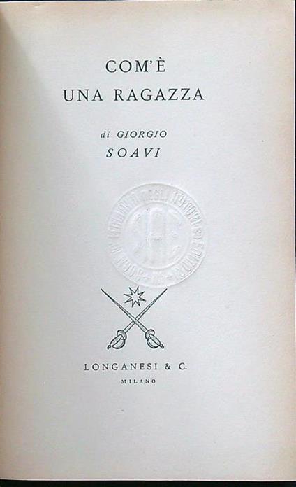 Com'è una ragazza - Giorgio Soavi - copertina