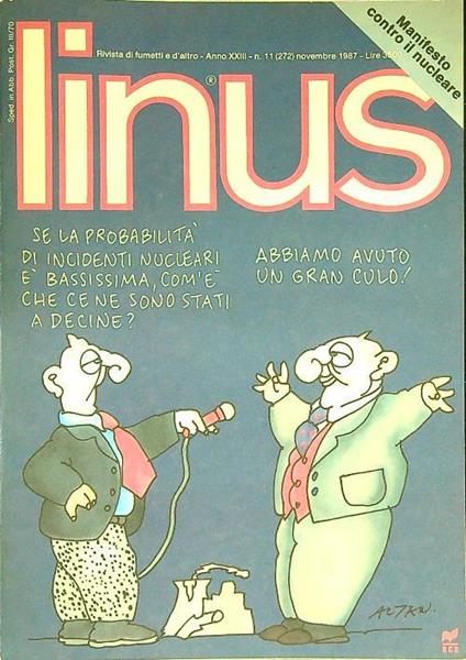 Linus n.11/ novembre 1987 - copertina