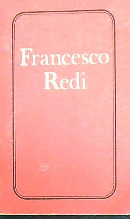 Francesco Redi. In miniatura - copertina