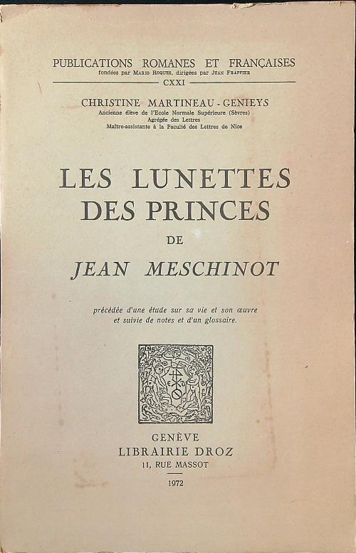 Les lunettes des princes