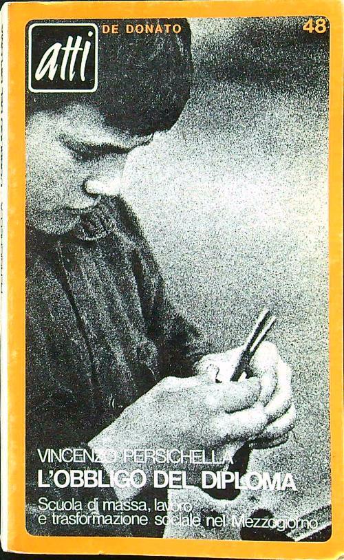 L' obbligo del diploma - Vincenzo Persichella - copertina