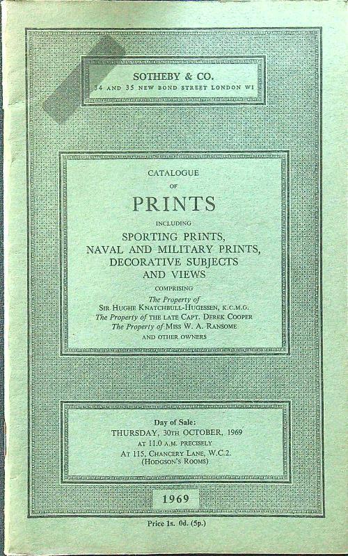 Catalogue of prints - copertina