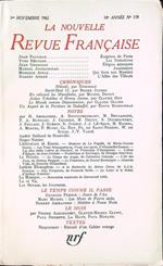 La nouvelle revue francaise n. 119/novembre 1962