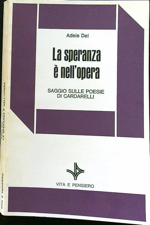 La speranza è nell'opera